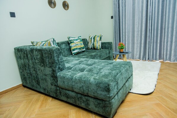 Economy Apartment, Hill View | Living area - Cozy Residences Kampala 009 (Kampala)