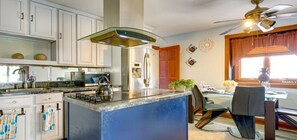 Microwave, stovetop, dishwasher