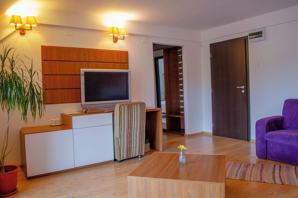 Appartamento Premium, balcone, vista montagna | 1 camera, una scrivania, postazione laptop, Wi-Fi gratuito