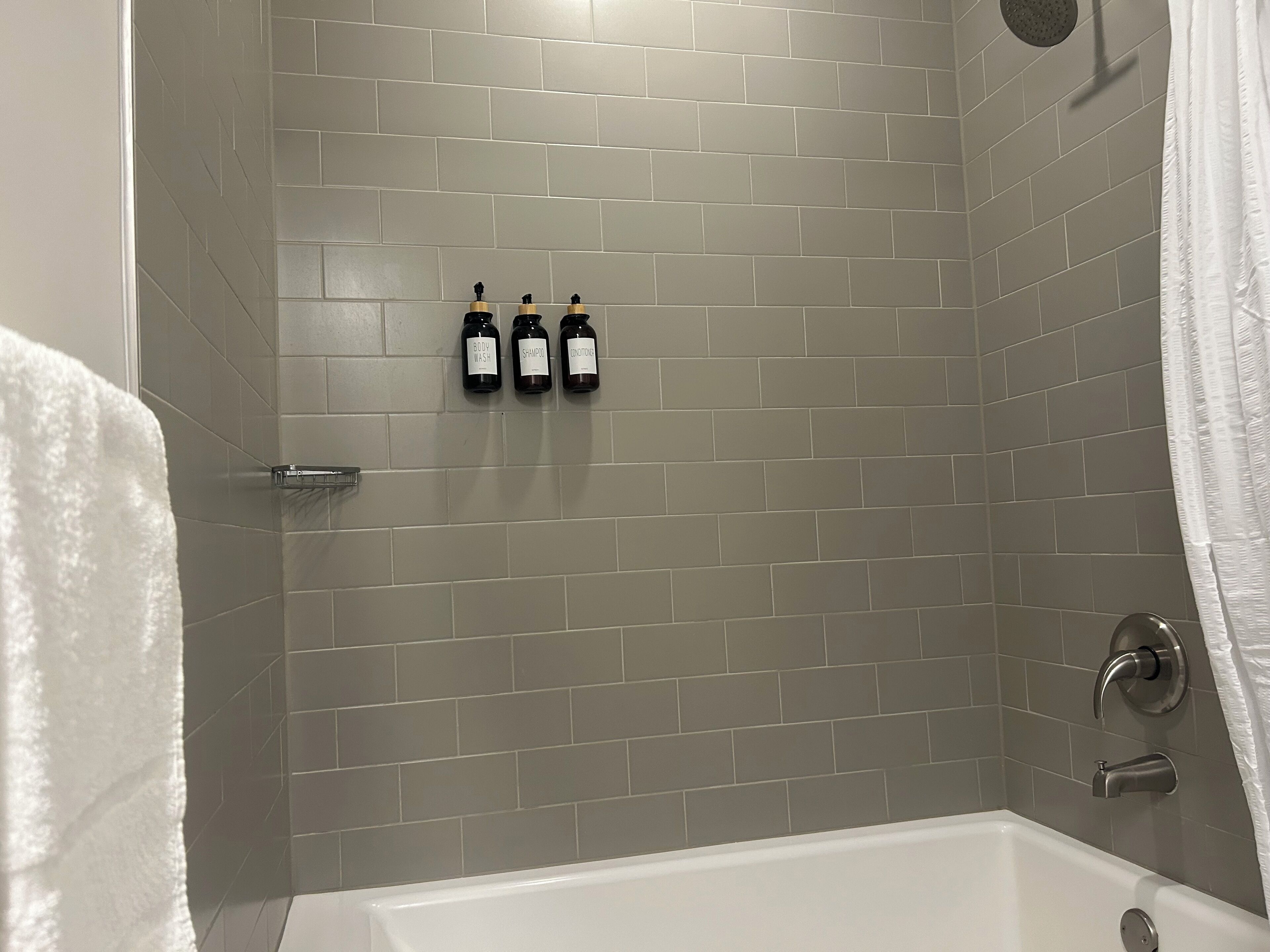 Towels, soap, toilet paper