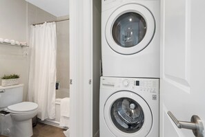 Hair dryer, towels, soap, shampoo - Yorkville Magic. 
 Toronto's Finest Neighbourhood (Toronto)