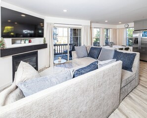 TV connectée, cheminée