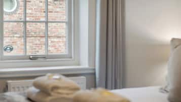 2 makuuhuonetta, silitysrauta/-lauta, vauvan matkasänky, ilmainen Wi-Fi