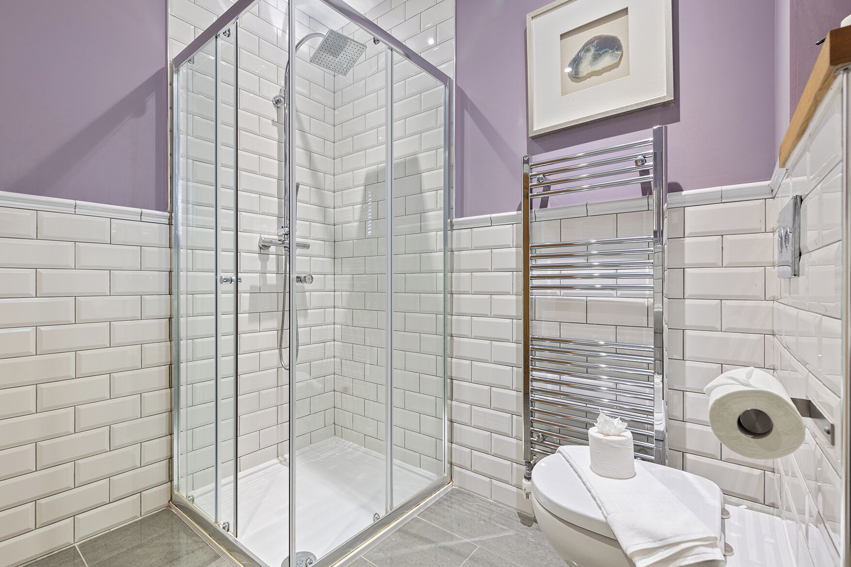 Shower, towels