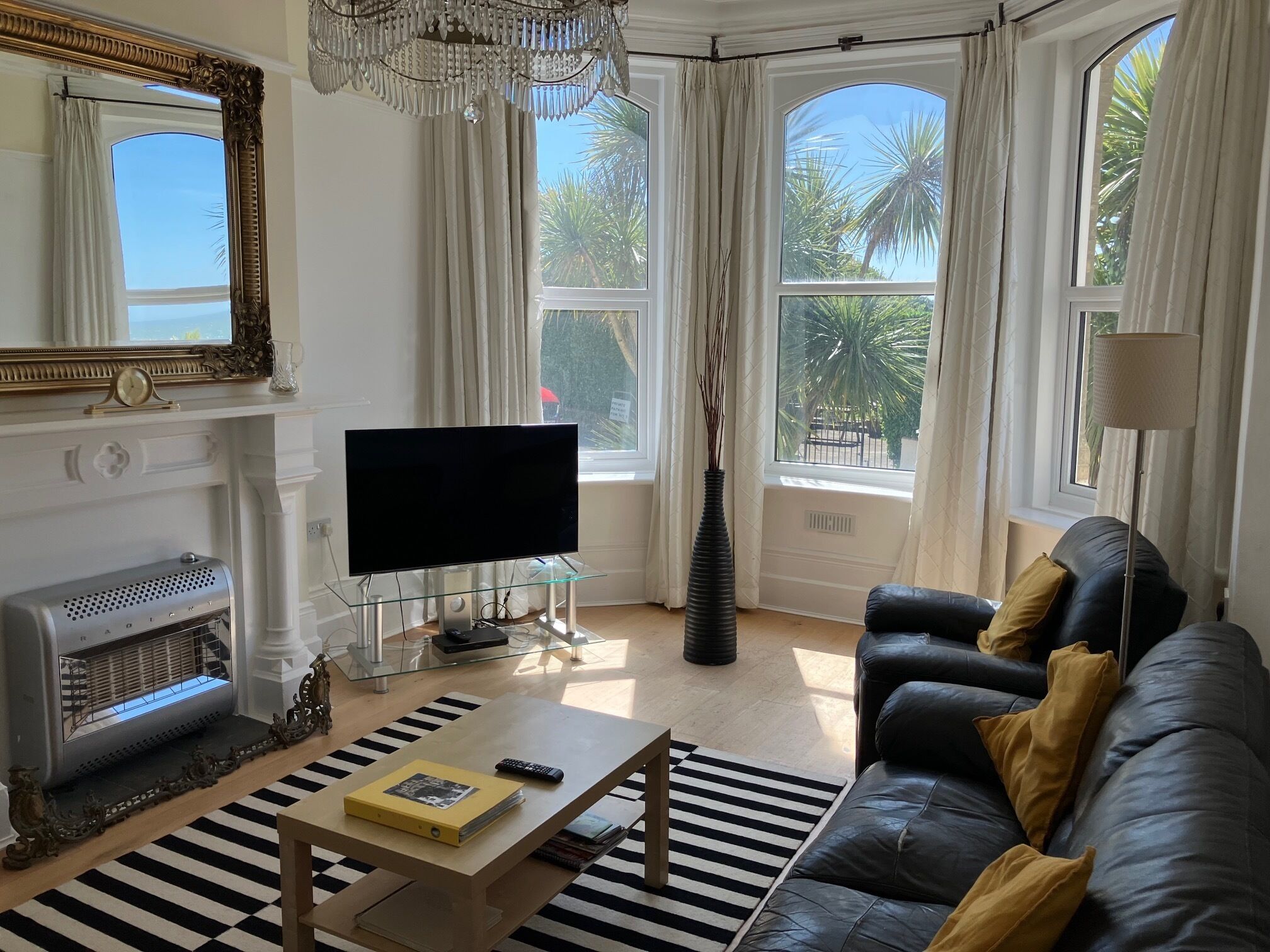 Smart TV, DVD player, books