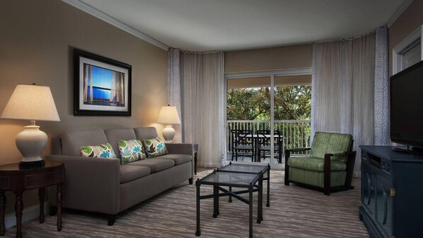 Smart TV, DVD player - Coastal Comfort: 2 Bedroom Garden View Escape at Marriott’s OceanWatch Villas (Myrtle Beach)