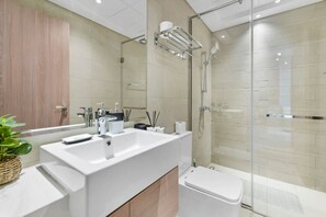 Hair dryer, towels