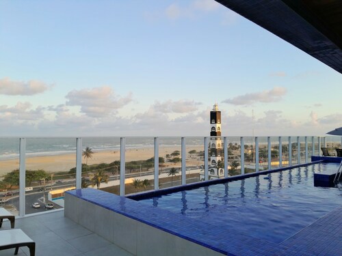 Facing the beach, all rooms with sea views and a swimming pool on the terrace