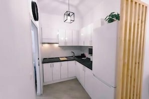 Frigorifero, microonde, macchina per tè/caffè