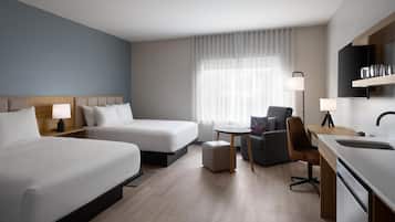 Escritorio, espacio para trabajar con laptop y cunas gratuitas