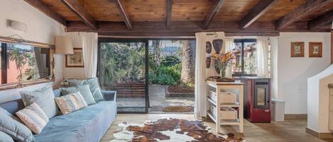 TV, fireplace, DVD player, stereo