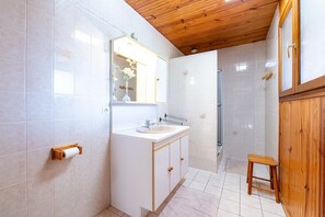 Shower, hair dryer