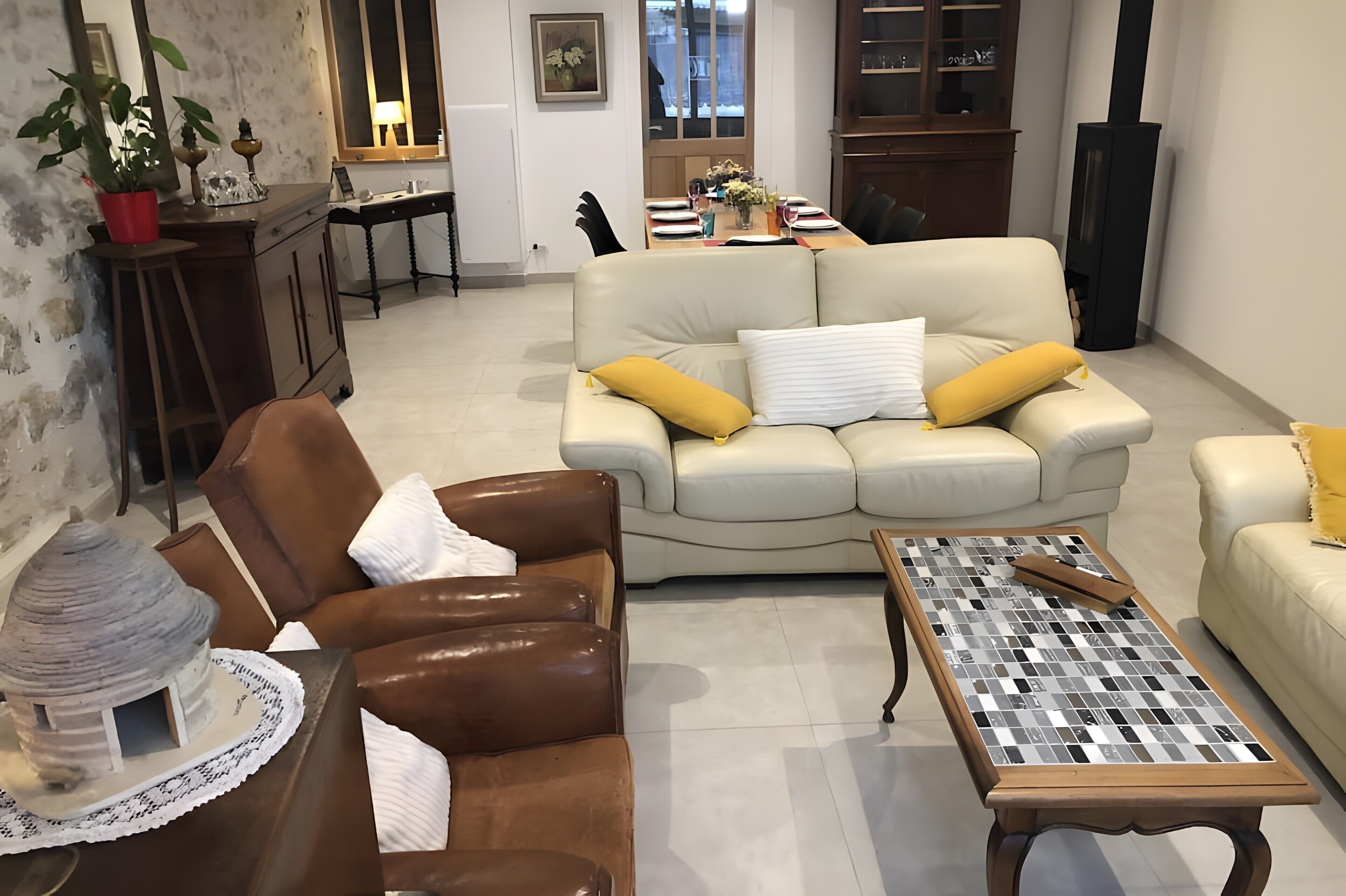 TV, fireplace, DVD player, stereo