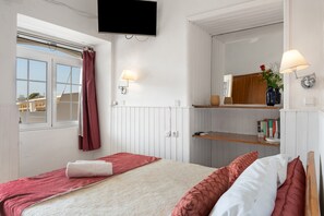 1 bedroom, iron/ironing board, free WiFi, bed sheets - Studio Apartment 'Single' with Sea View, Wi-Fi and Air Conditioning (Panormos Kalymnos)