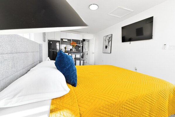 1 室のベッドルーム、アイロン / アイロン台、WiFi、ベッドシーツ