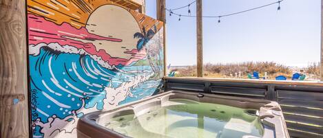 Tina de hidromasaje al aire libre