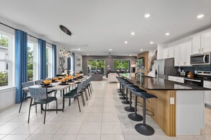 Fridge, microwave, oven, stovetop - Homestead Dream | 8 bed, 9 bath | Loft Game Area | Custom Kids Bedrooms | Reunion Membership (Kissimmee)