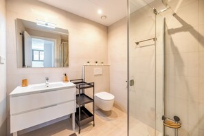 Shower, hair dryer