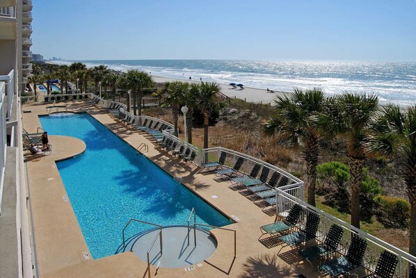 Indoor pool - Stunning Oceanfront 3 Bedroom 3 Bath Condo - Crescent Shores North Myrtle Beach (North Myrtle Beach)