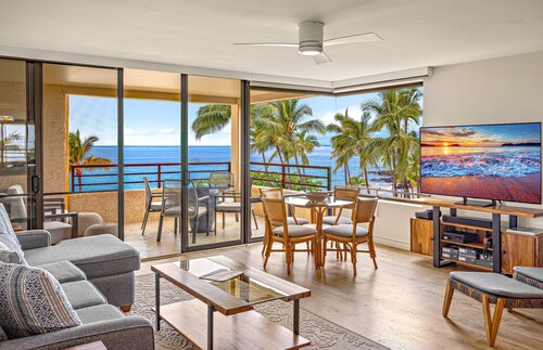 Maui Resort Rentals: Polo Beach Club 608 –  Luxurious 6th-Floor Oceanfront 2BR w/ Stunning Ocean Views!