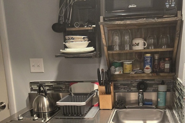 Frigorífic, microones, placa de cuina i cafetera i tetera