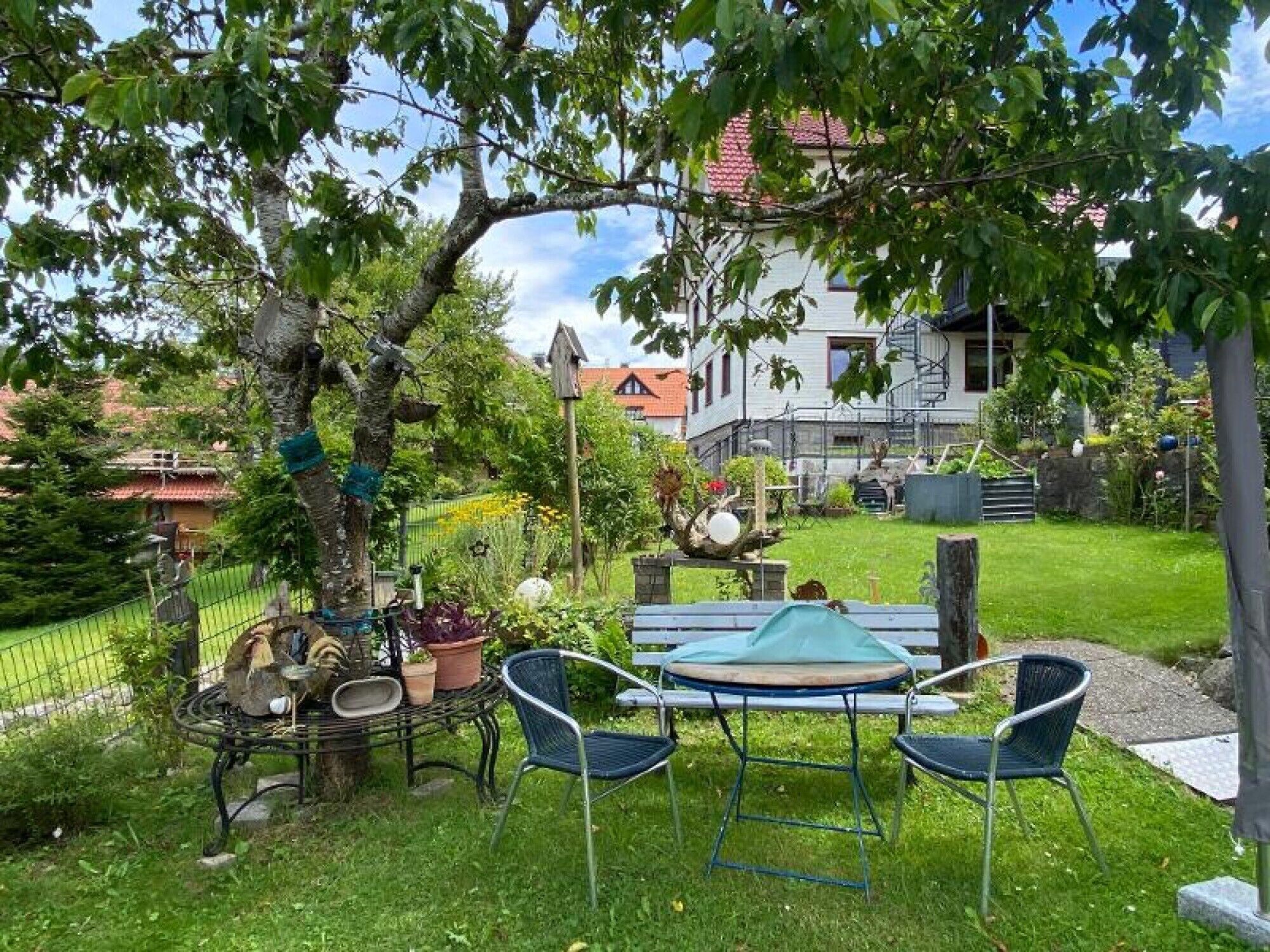 屋外ダイニングエリア