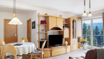 Fernseher, DVD-Player, Stereoanlage