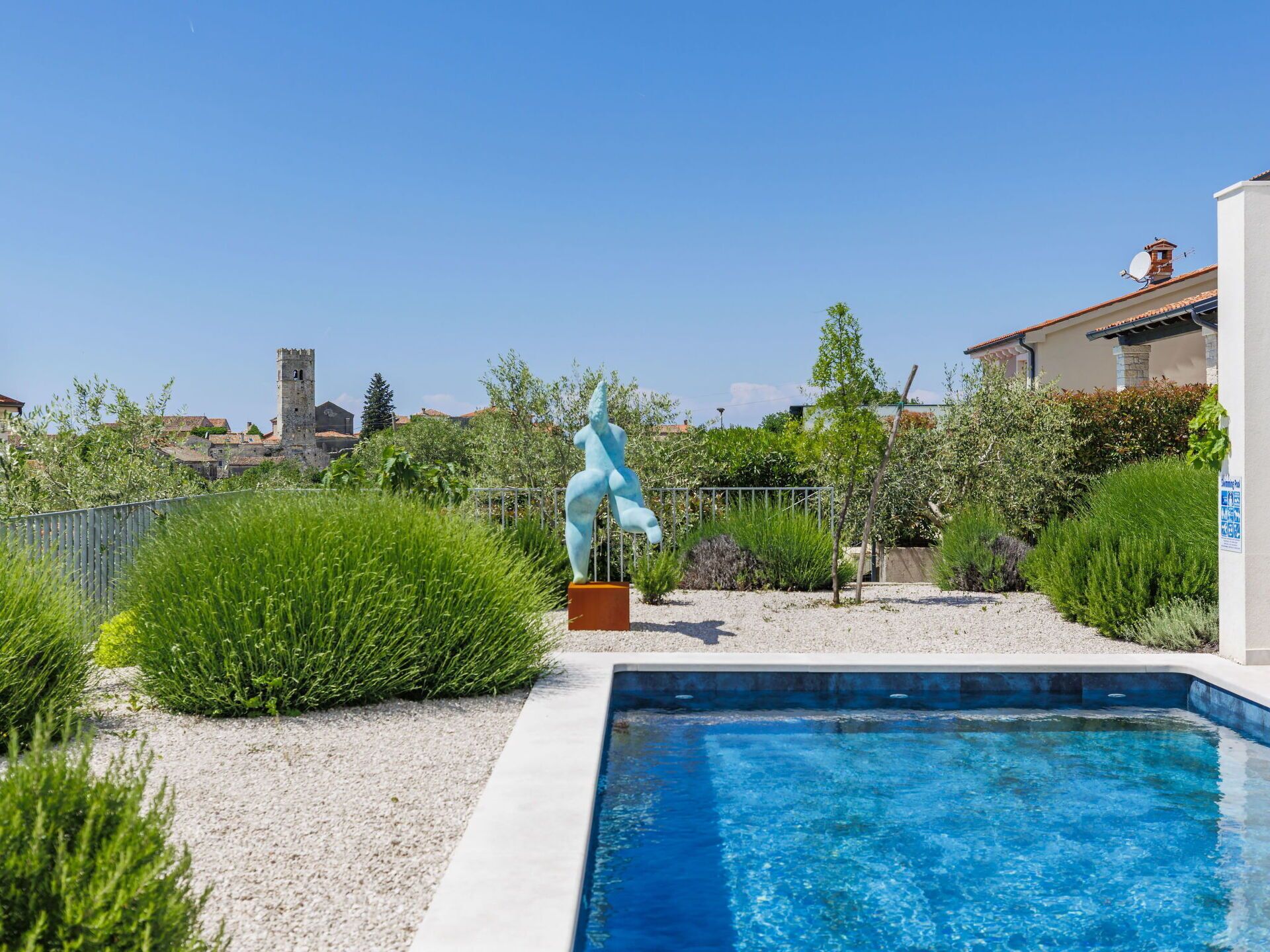 Swimming Pool, Shrub, Garden, Water Feature, Landscaping, Backyard, Resort, Estate, Outdoor Furniture, Yard