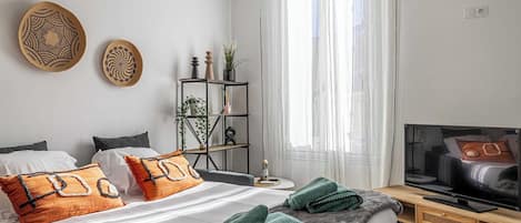 1 makuuhuone, silitysrauta/-lauta, ilmainen Wi-Fi, vuodevaatteet