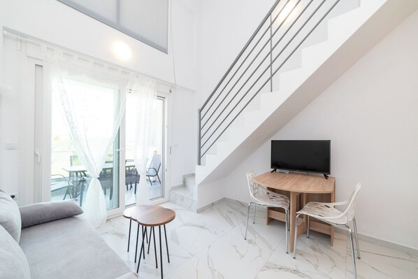 TV - Iro Residential Complex-Two Bedroom Loft (Kavala)