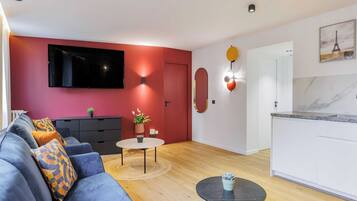 Smart-tv en een kantoor