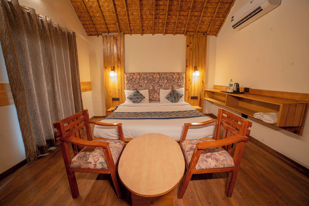 Cottage Classique, vue piscine