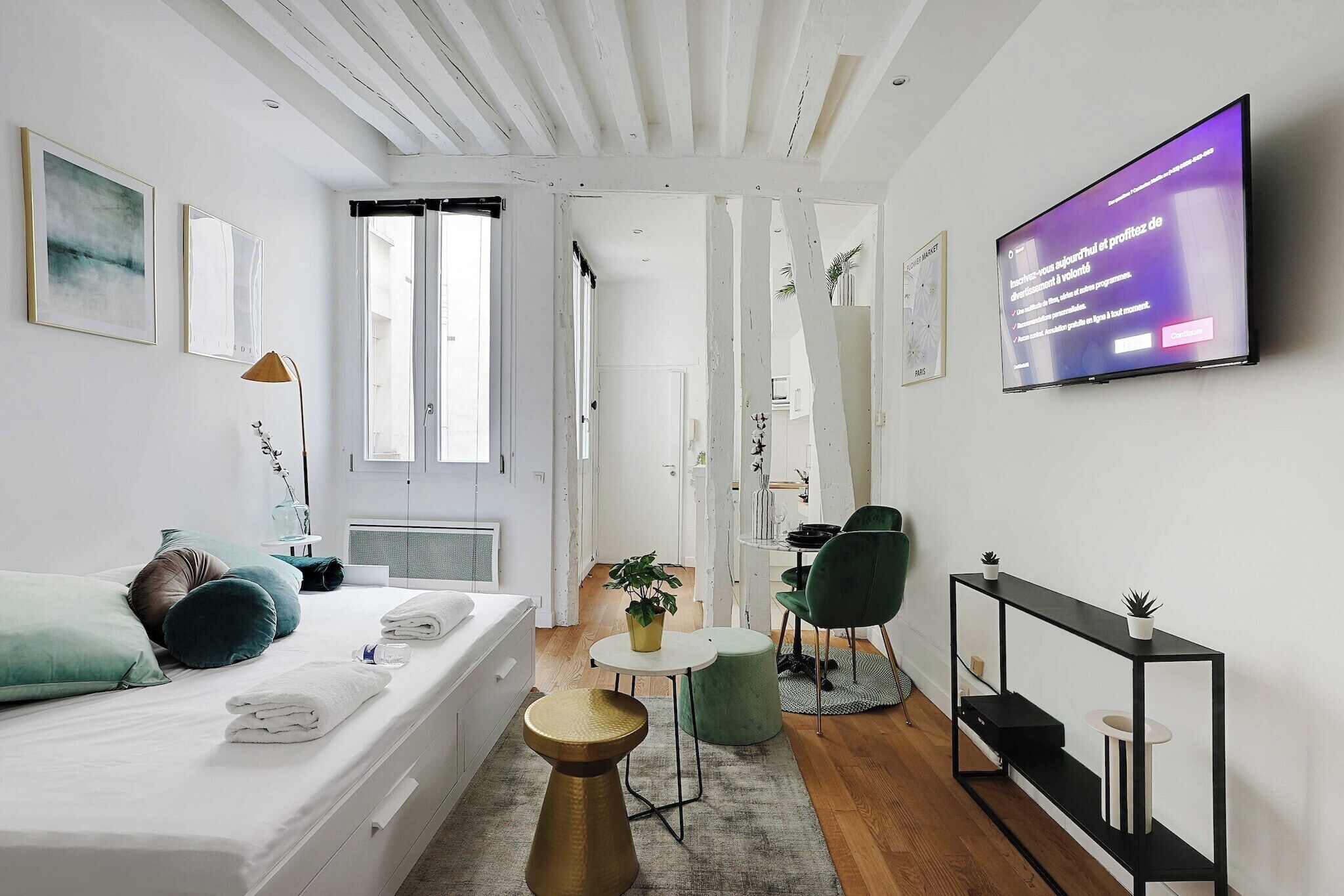 Desk, iron/ironing board, free WiFi, bed sheets