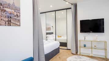 1 habitación, tabla de planchar con plancha y internet