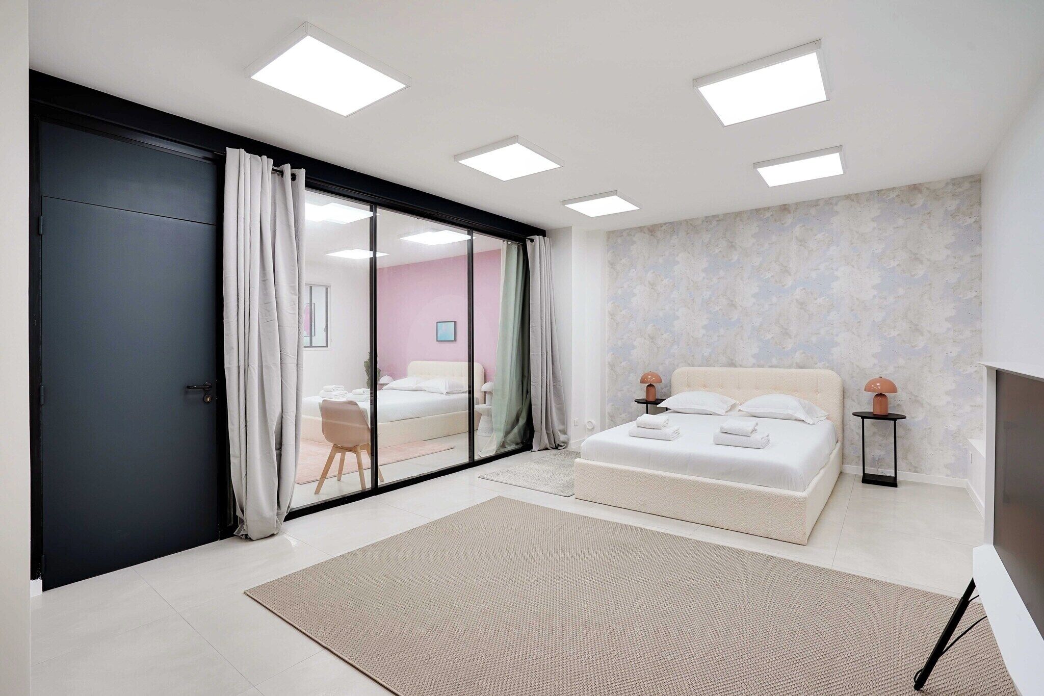 2 chambres, bureau, fer et planche à repasser, Wi-Fi gratuit