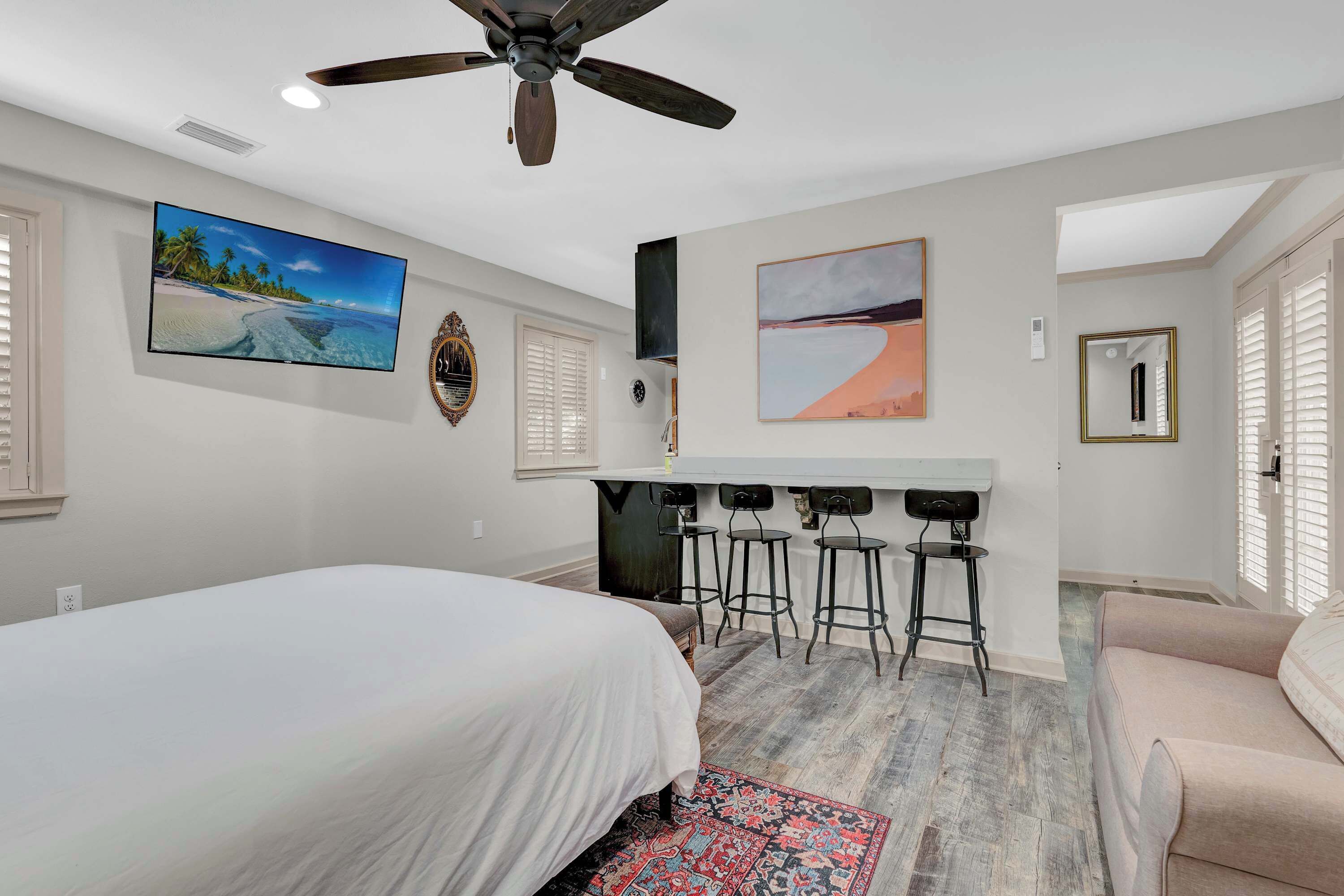 1 makuuhuone, silitysrauta/-lauta, Wi-Fi, vuodevaatteet