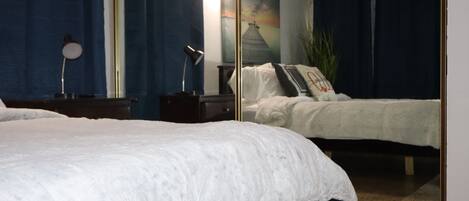 2 chambres, fer et planche Ă repasser, Wi-Fi, draps fournis