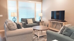 Smart TV, fireplace, offices