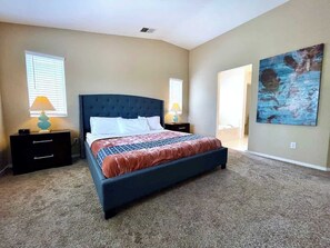 4 bedrooms, iron/ironing board, travel cot, WiFi