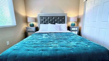 4 bedrooms, iron/ironing board, travel crib, WiFi