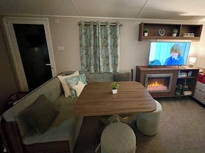 Smart TV, fireplace, books - 3-bedroom luxury tiny home with WiFi (Longniddry)