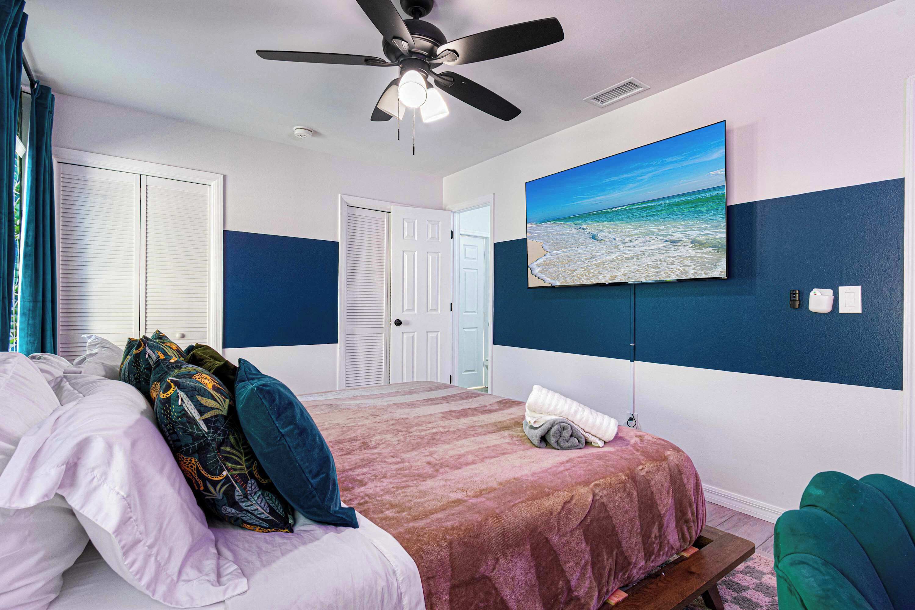 5 chambres, bureau, fer et planche à repasser, Wi-Fi