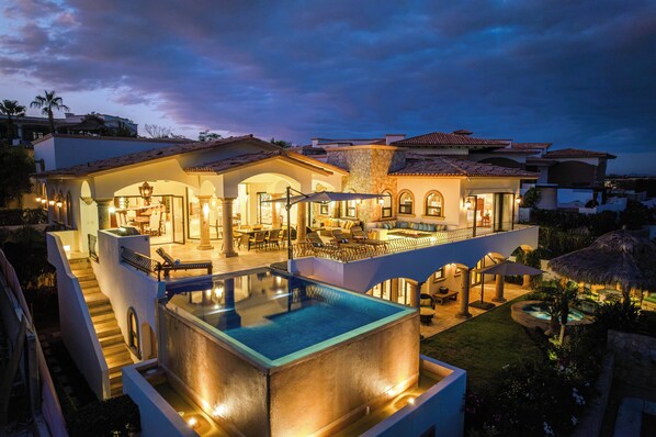 Indoor pool - Elegant 6 BR Villa de los Faros w/ Ocean View, Private Pool, Fire Pit + More! (Cabo Real)