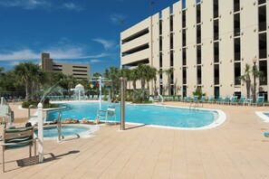 A heated pool
