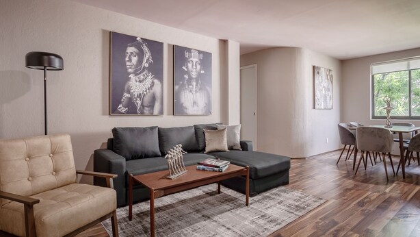 Apartment | Living area - Live Roma Norte - 2BR (Mexico City)