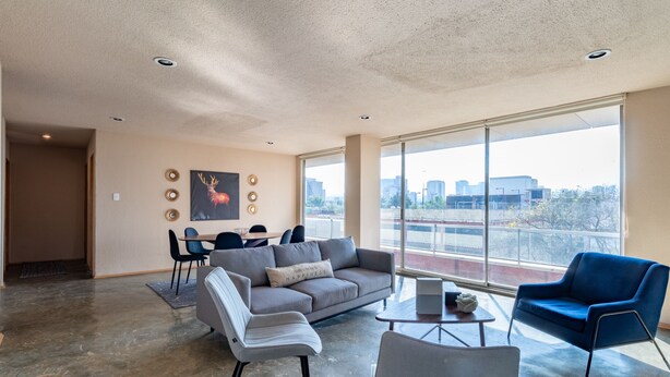 Apartment | Living area - 3BR Polanco Retreat - Parking- Laundry- Elevator (Mexico City)