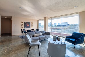 Living area - 3BR Polanco Retreat - Parking- Laundry- Elevator (Mexico City)