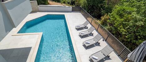 A heated pool