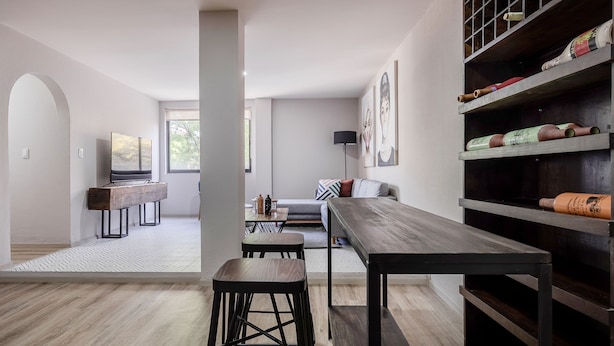 Apartment | Living area - Urban Oasis in Roma - Wifi - Laundry - Sleeps 7 (Mexico City)