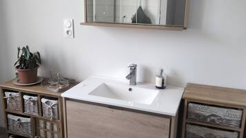 Towels, soap, toilet paper